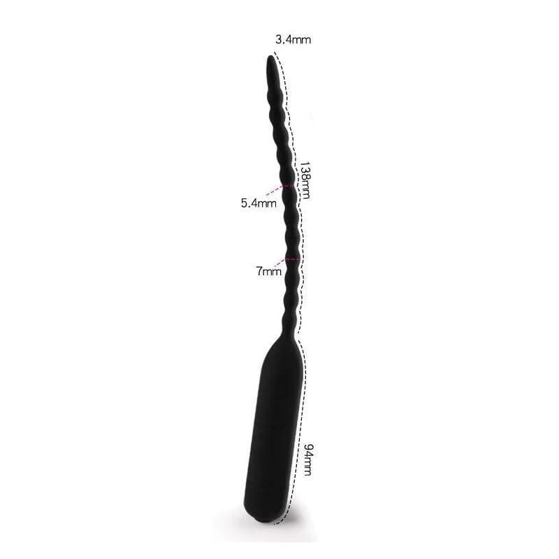 10-Frequency Vibrating Beaded Penis Plug - Image 5