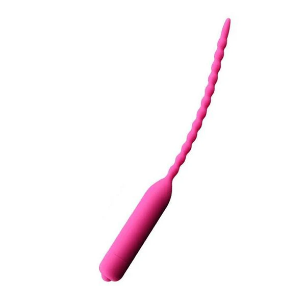 10-Speed Vibrating Wavy Silicone Penis Plug - Image 3