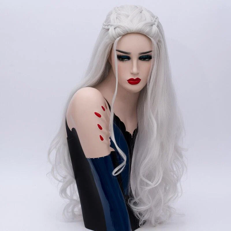 26 Inches Long Curly Braided Wig - Image 4