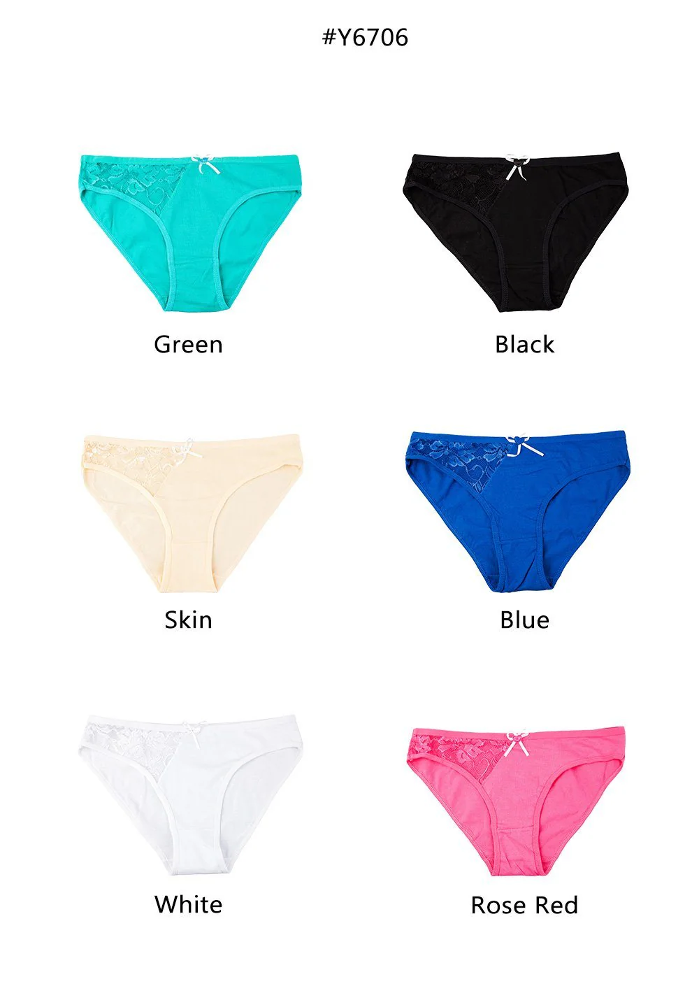 3 Pcs Sissy Lace Cotton Panties - Image 7