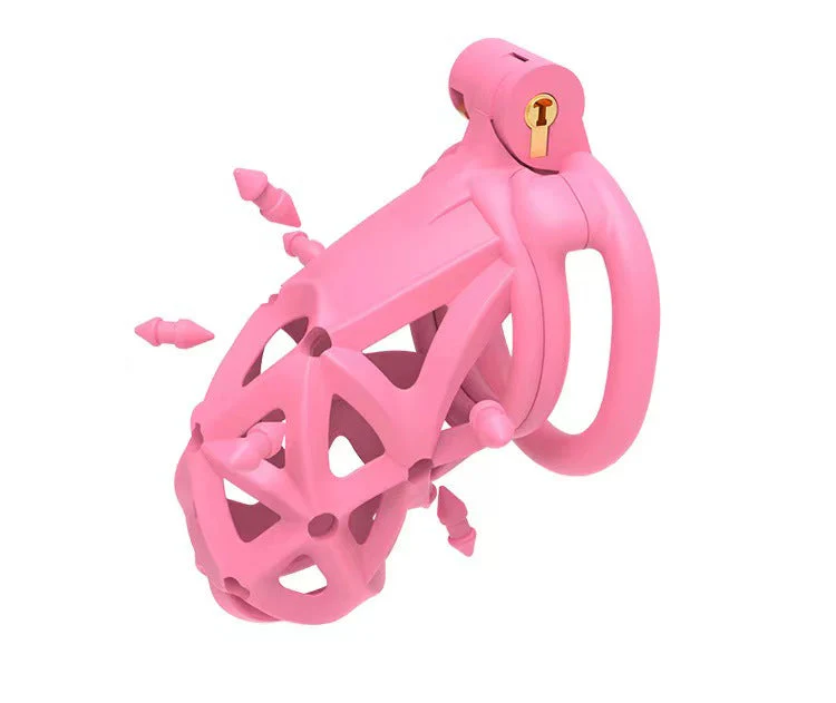 3D Double Headed Soft Spikes Breathable Chastity Cage - Image 5