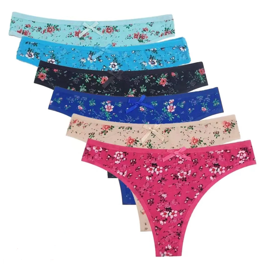 6 Pcs Floral G-string Thong Set - Image 10