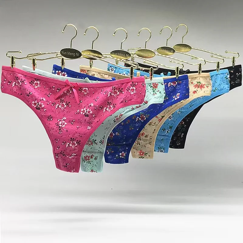 6 Pcs Floral G-string Thong Set - Image 11