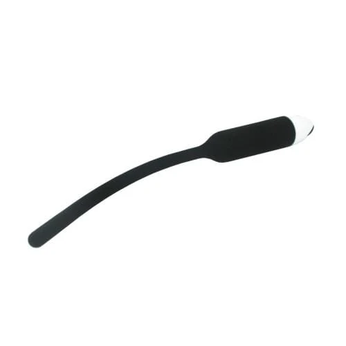 7-Speed Black Vibrating Silicone Penis Plug - Image 7