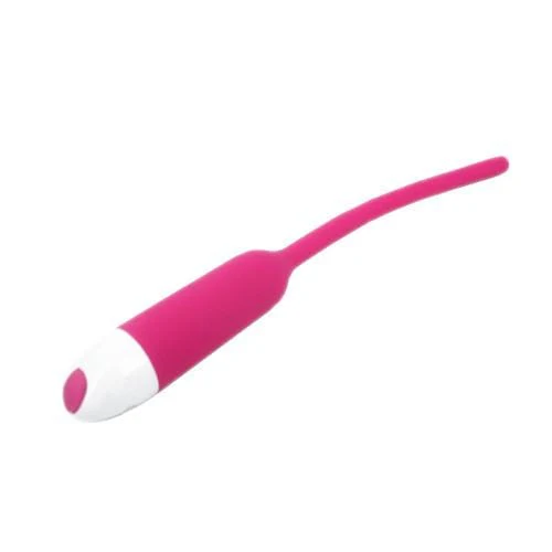 7-Speed Black Vibrating Silicone Penis Plug - Image 8