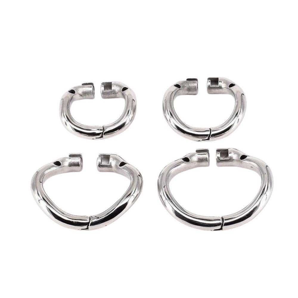 Hinged Cage Ring Accessory Ring for Not Getting Off Metal Chastity Device - Image 3