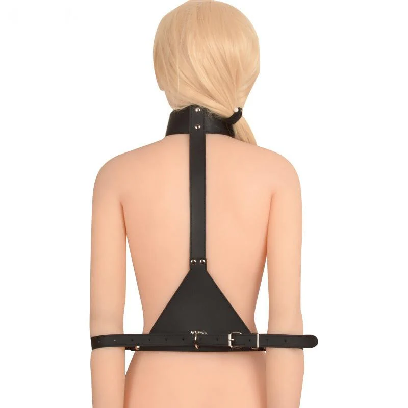 Adjustable Leather Bondage Harness - Image 2