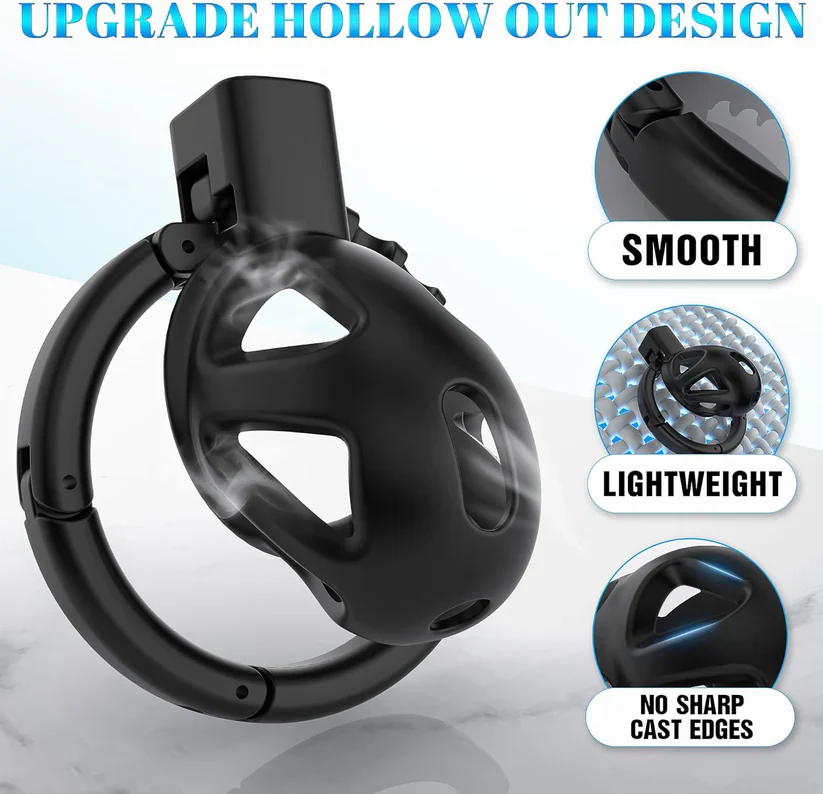 Adjustable Pink Chastity Cage - Image 12