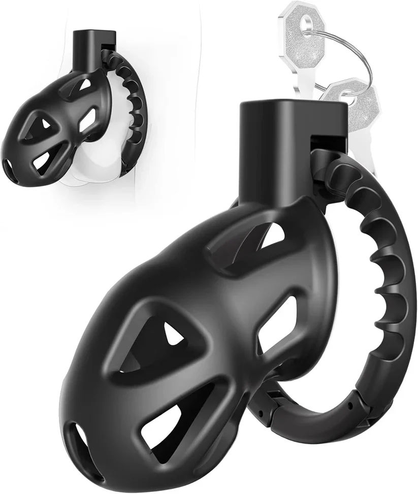 Adjustable Pink Chastity Cage - Image 9