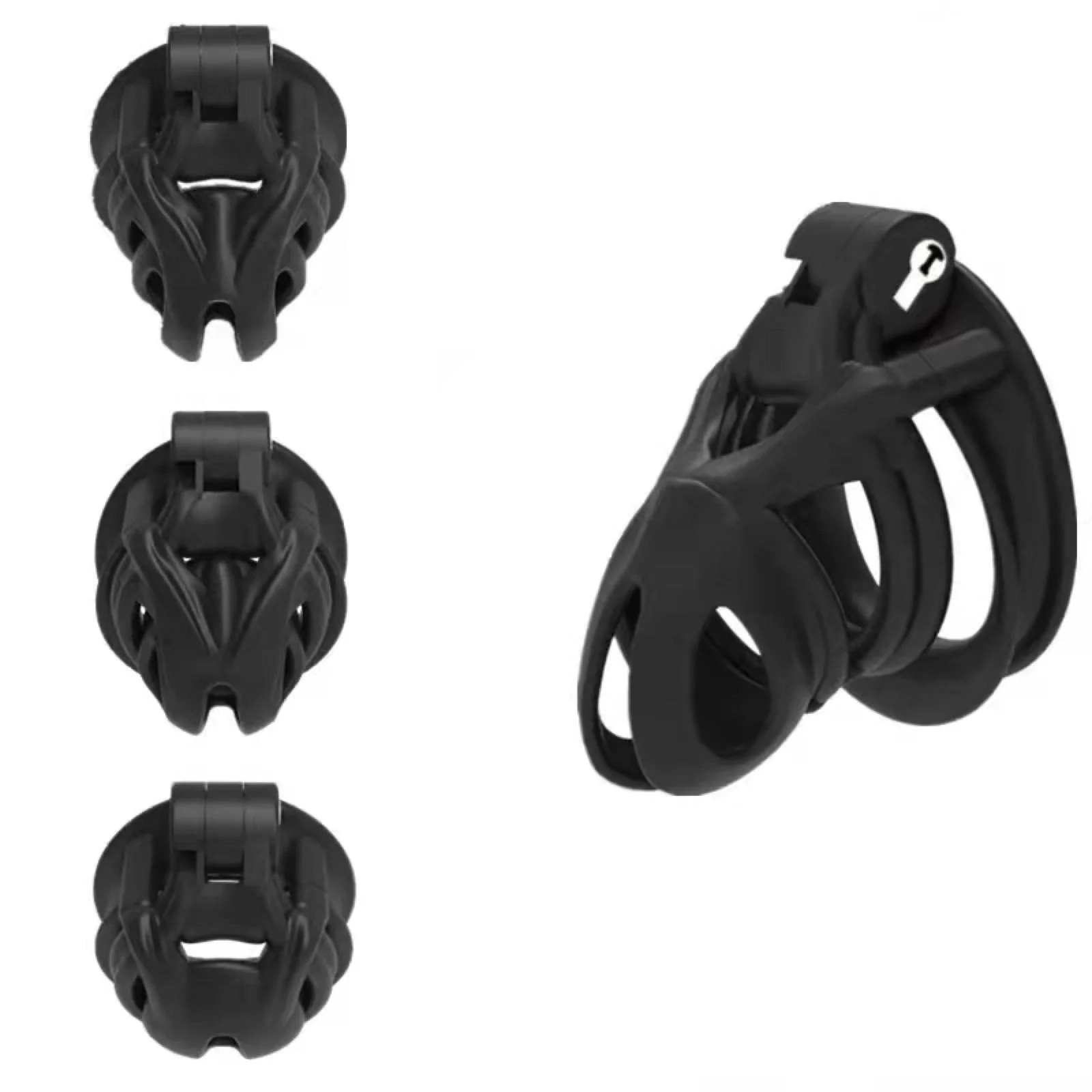 Arc Mamba Chastity Cage Chastity Device with 4 Rings