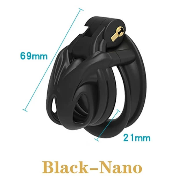 Arc Mamba Chastity Cage Chastity Device with 4 Rings - Image 3
