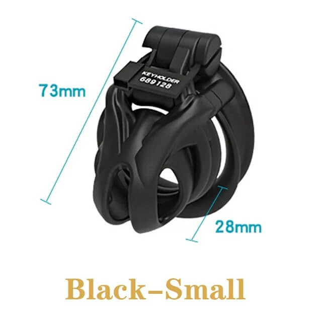 Arc Mamba Chastity Cage Chastity Device with 4 Rings - Image 4