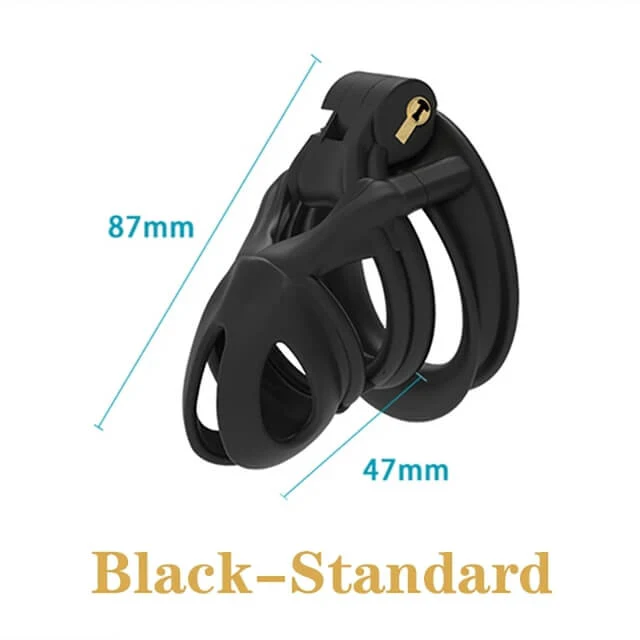 Arc Mamba Chastity Cage Chastity Device with 4 Rings - Image 5
