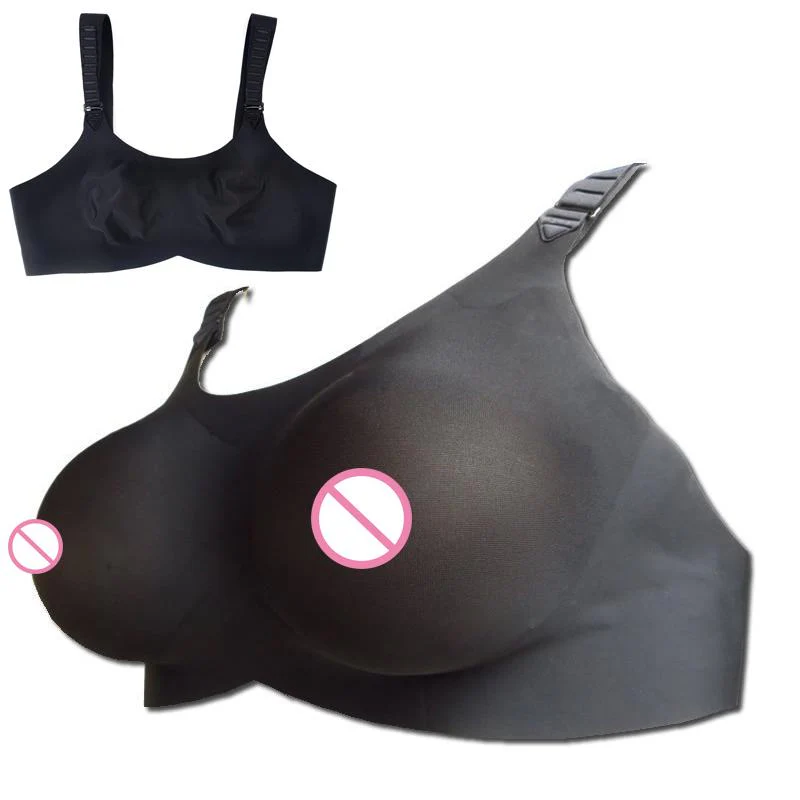 Black Crossdressing Pocket Bra - Image 3
