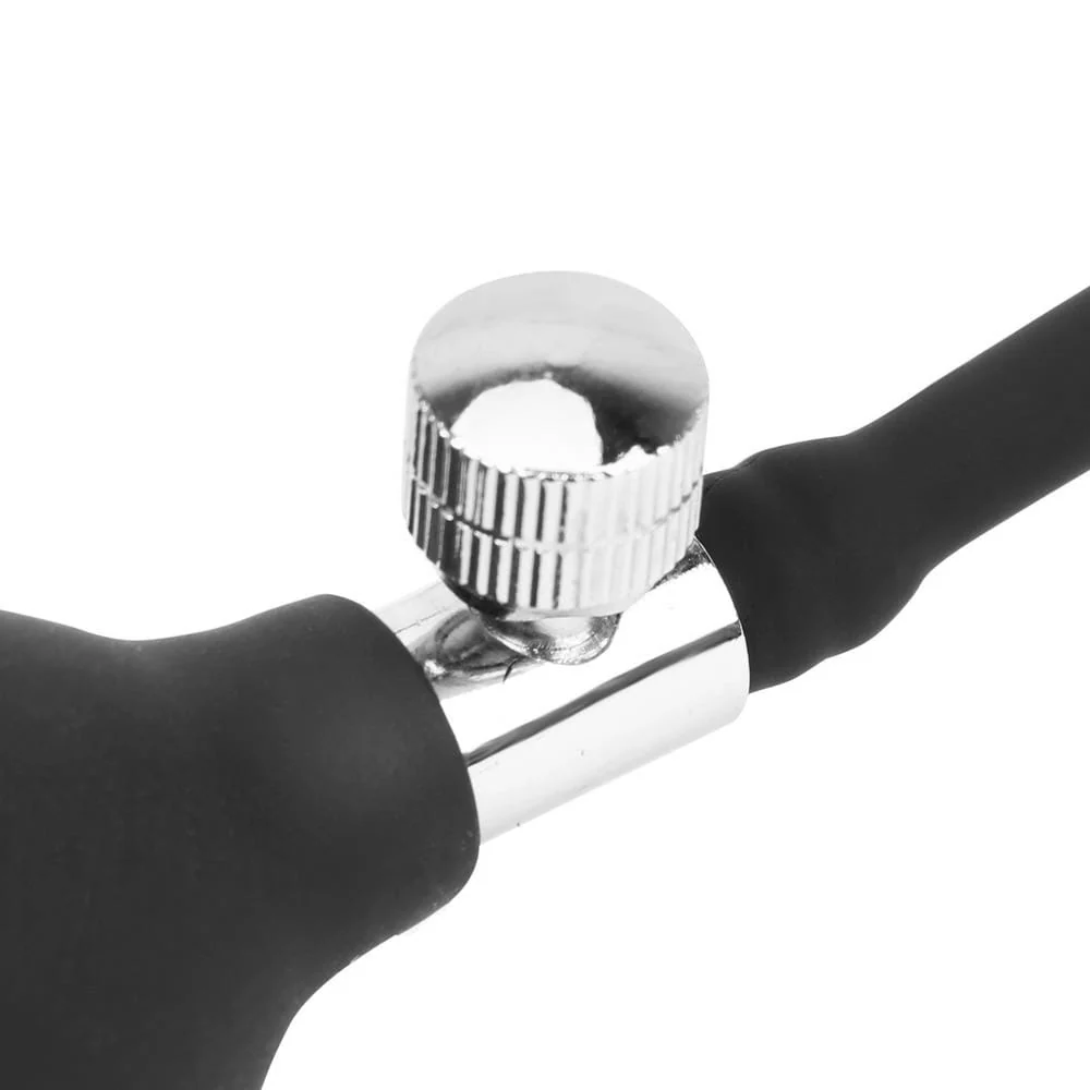 Black Inflatable Silicone Penis Plug - Image 7