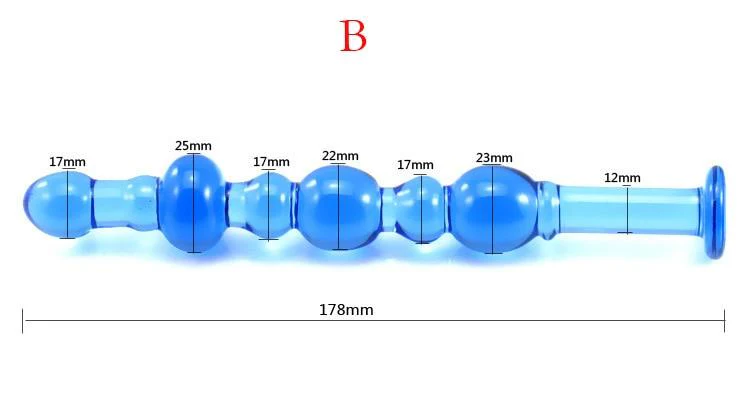 Blue Glass Anal Plug - Image 12