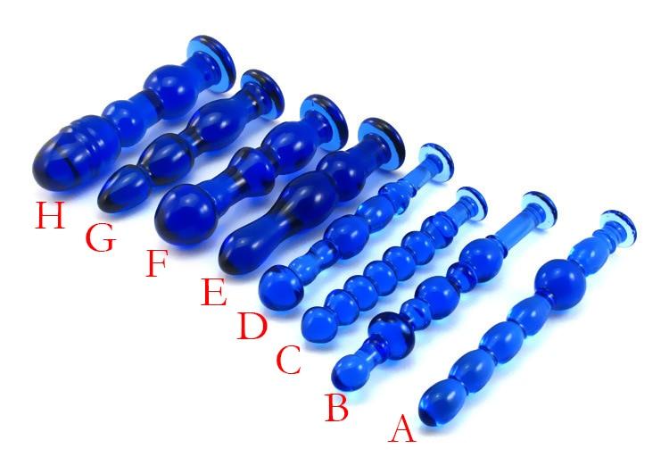 Blue Glass Anal Plug - Image 13