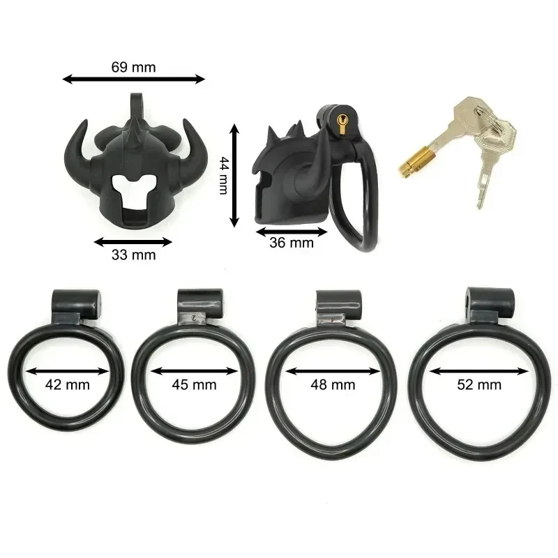Bullhorn Shaped Chastity Cage - Image 6