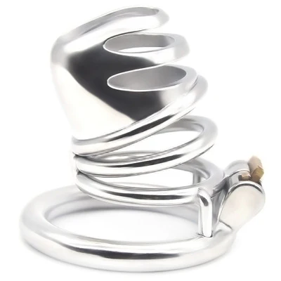 CC01 The Prisoner Chastity Cage 2.4 inches Steel - Image 6
