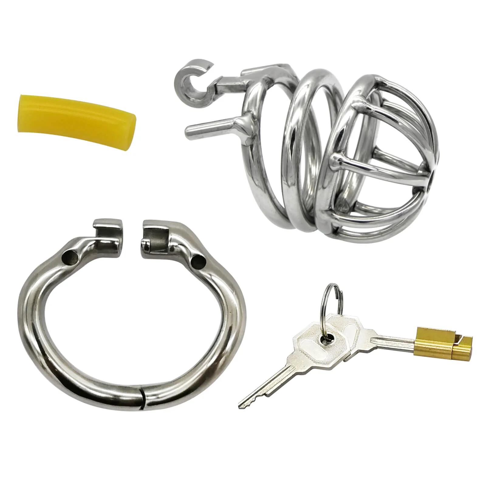 CC11 Stainless Steel Stealth Lock Male Chastity Device - Image 4