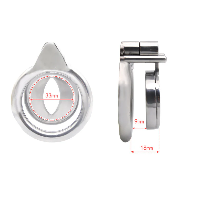 CC43 Steel Super Small Chastity Cage - Image 3