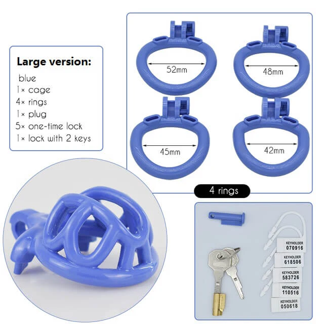 CC72 Lightweight 3D Chastity Cock Cage - Image 12