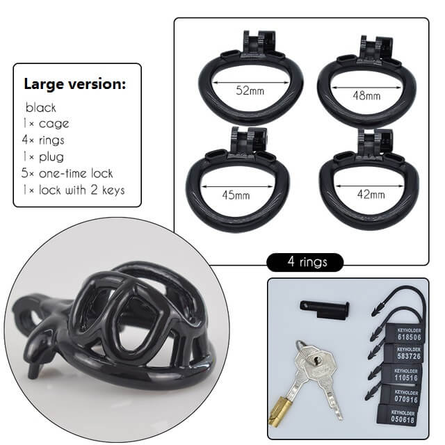 CC72 Lightweight 3D Chastity Cock Cage - Image 9