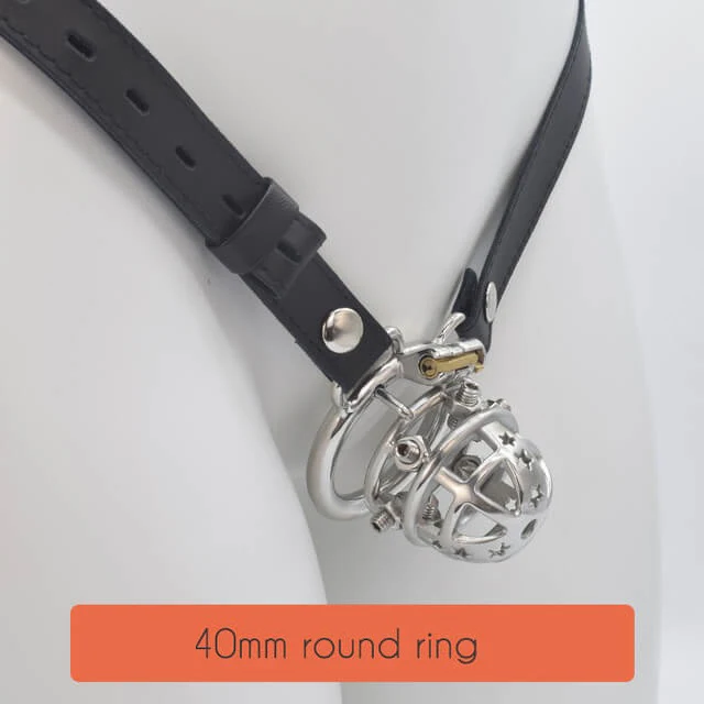 CC74  Brutal BDSM Chastity Cage with Belt - Image 9