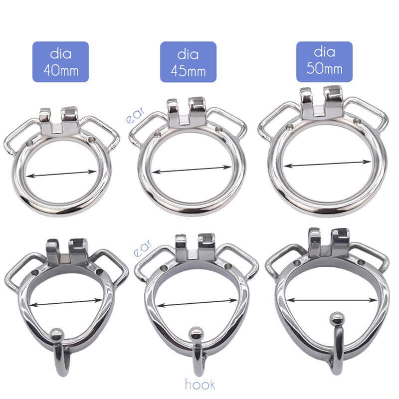 CC75 Bondage Cock Cage with Male Chastity Belt - Image 4