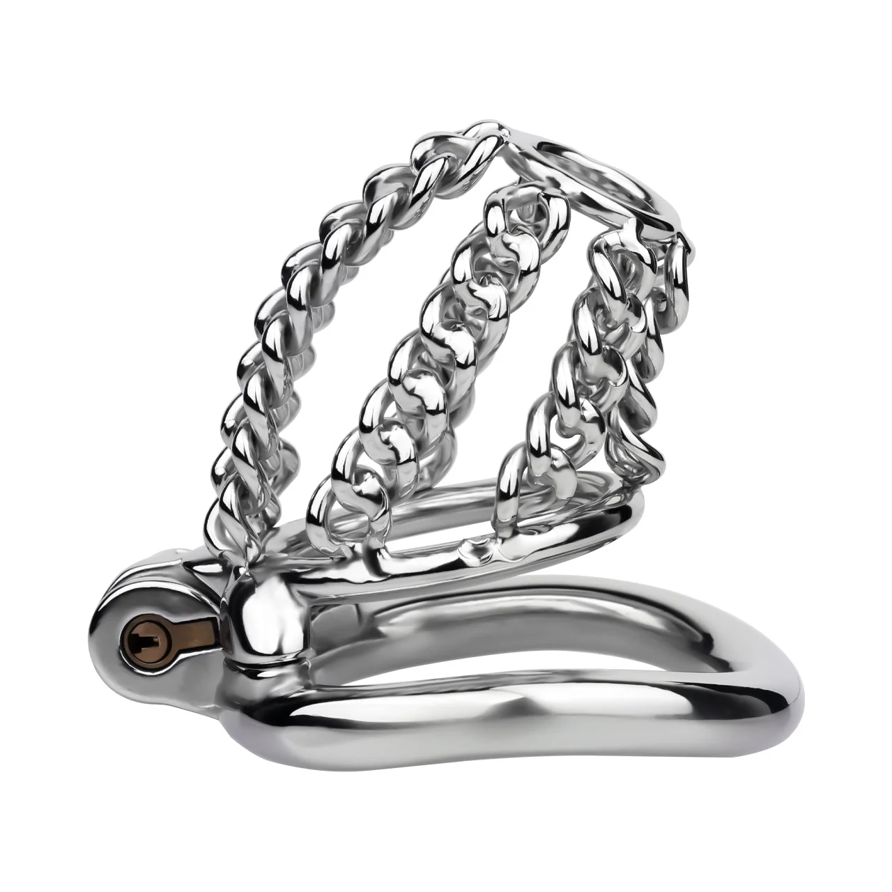 Chainmail Steel Chastity Cage