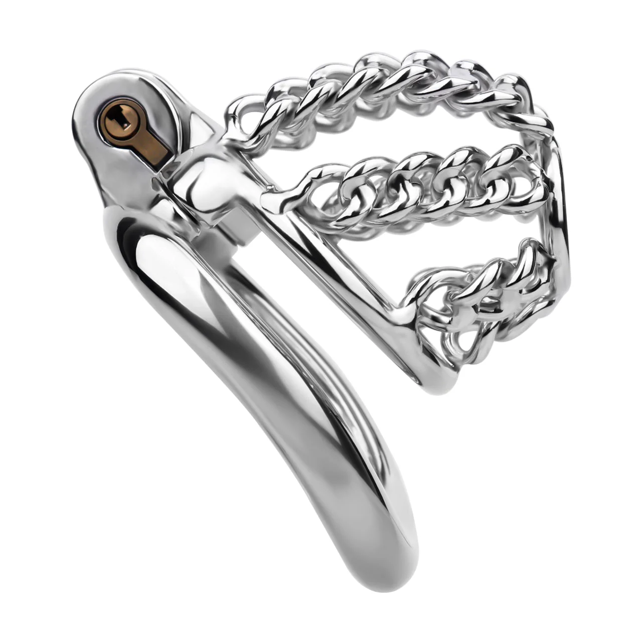Chainmail Steel Chastity Cage - Image 10