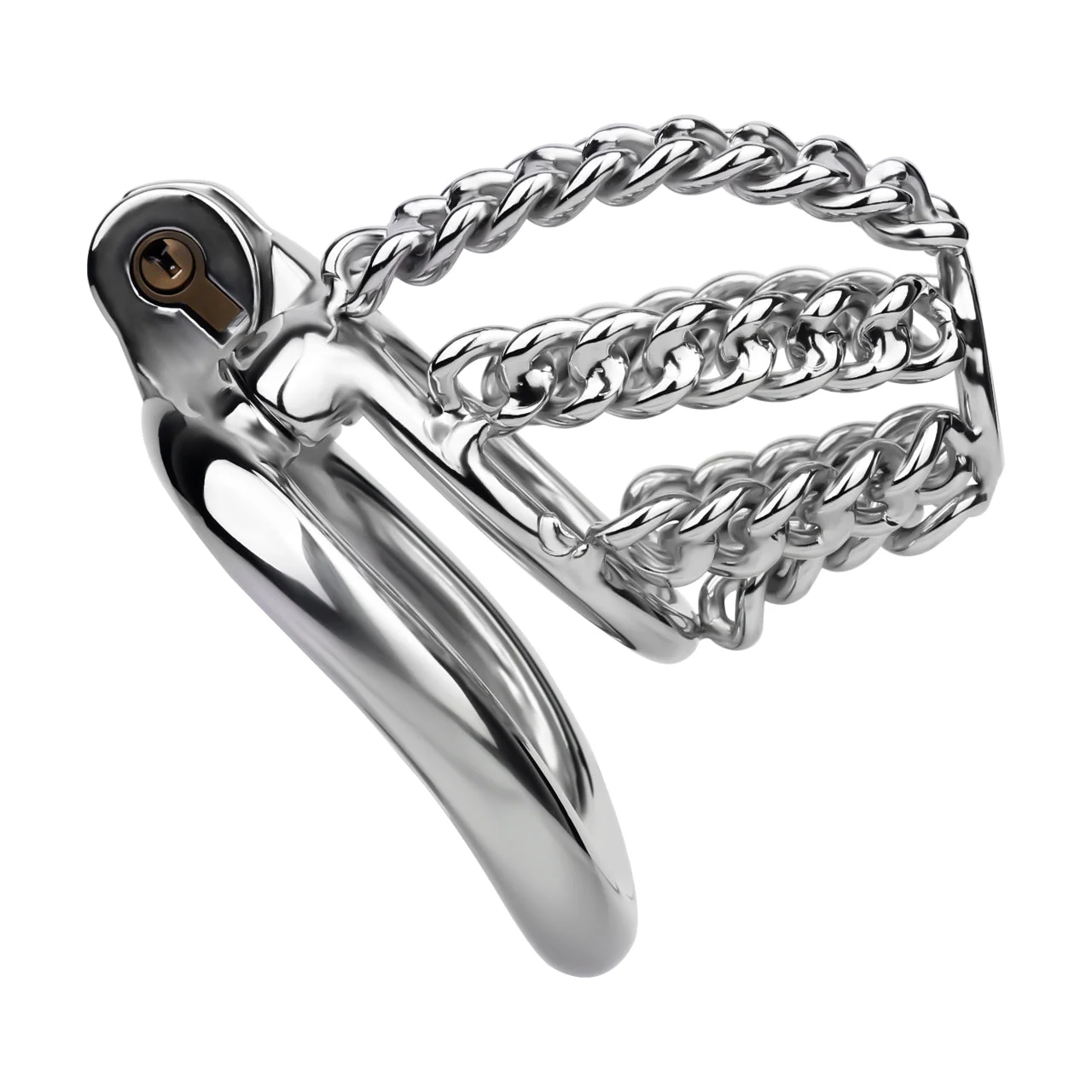 Chainmail Steel Chastity Cage - Image 11