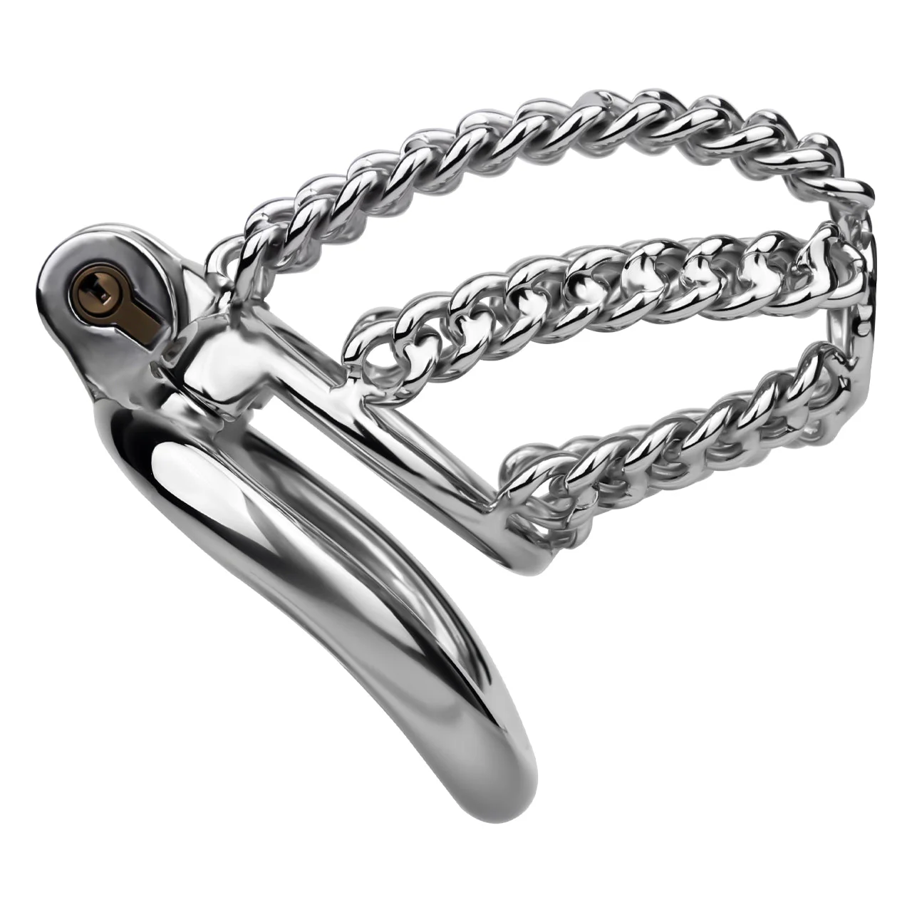 Chainmail Steel Chastity Cage - Image 12