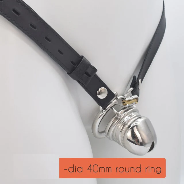 Chastity Cage 37mm with Male Bondage Belt CC82 - Image 4