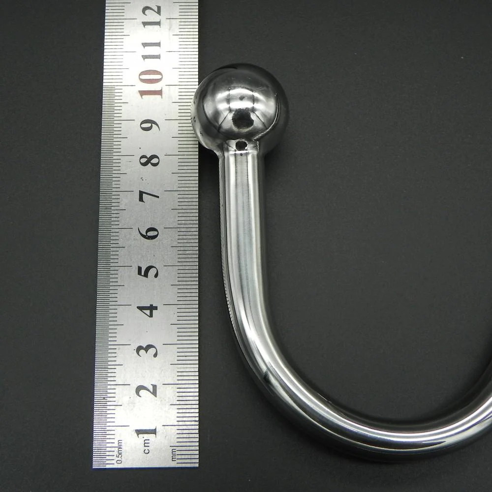 Chrome Plated Anal Hook w/ Ball Hole - Image 6