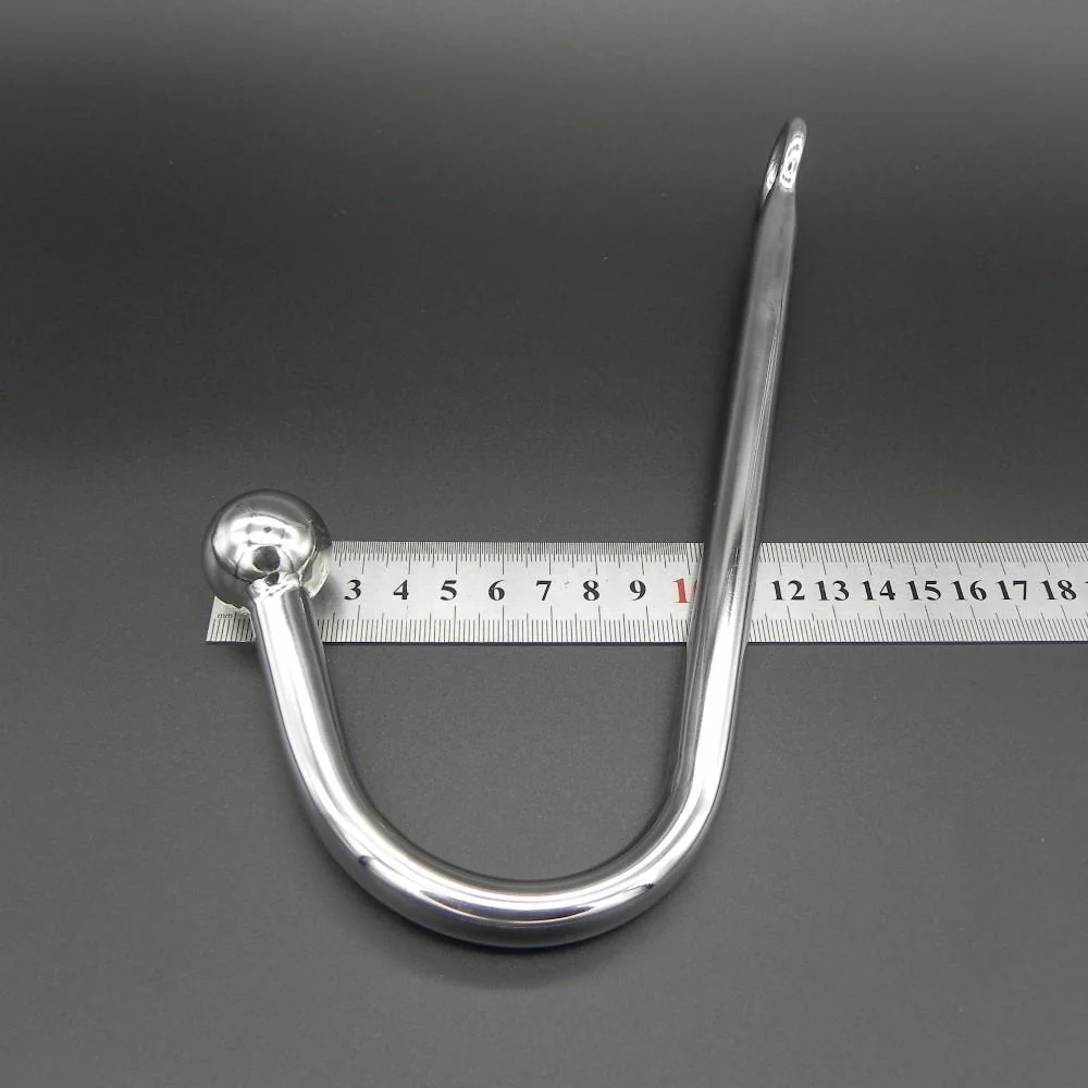 Chrome Plated Anal Hook w/ Ball Hole - Image 7