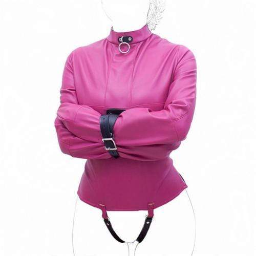 Colored Leather Harness BDSM Straitjacket - Image 3