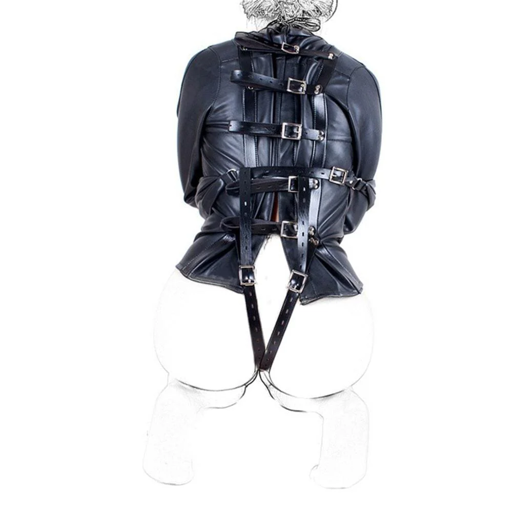 Colored Leather Harness BDSM Straitjacket - Image 5