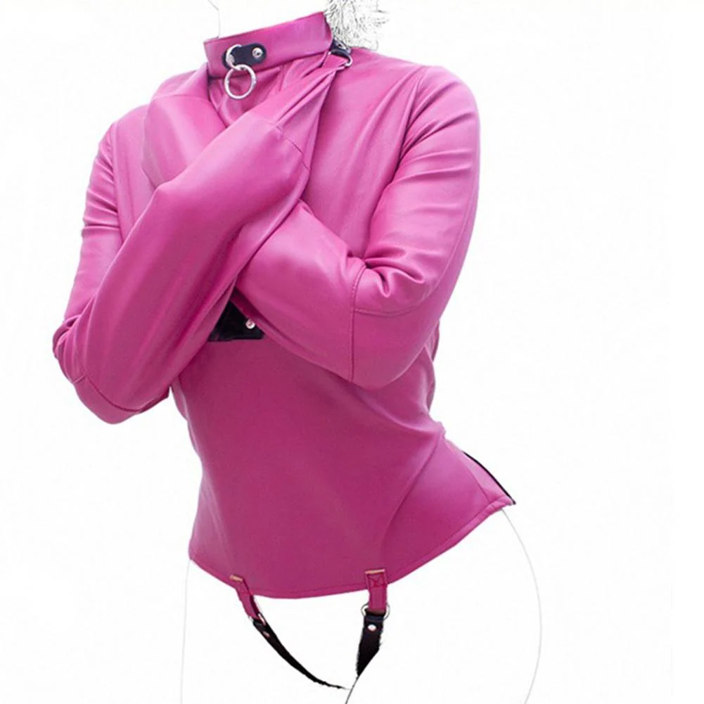 Colored Leather Harness BDSM Straitjacket - Image 6