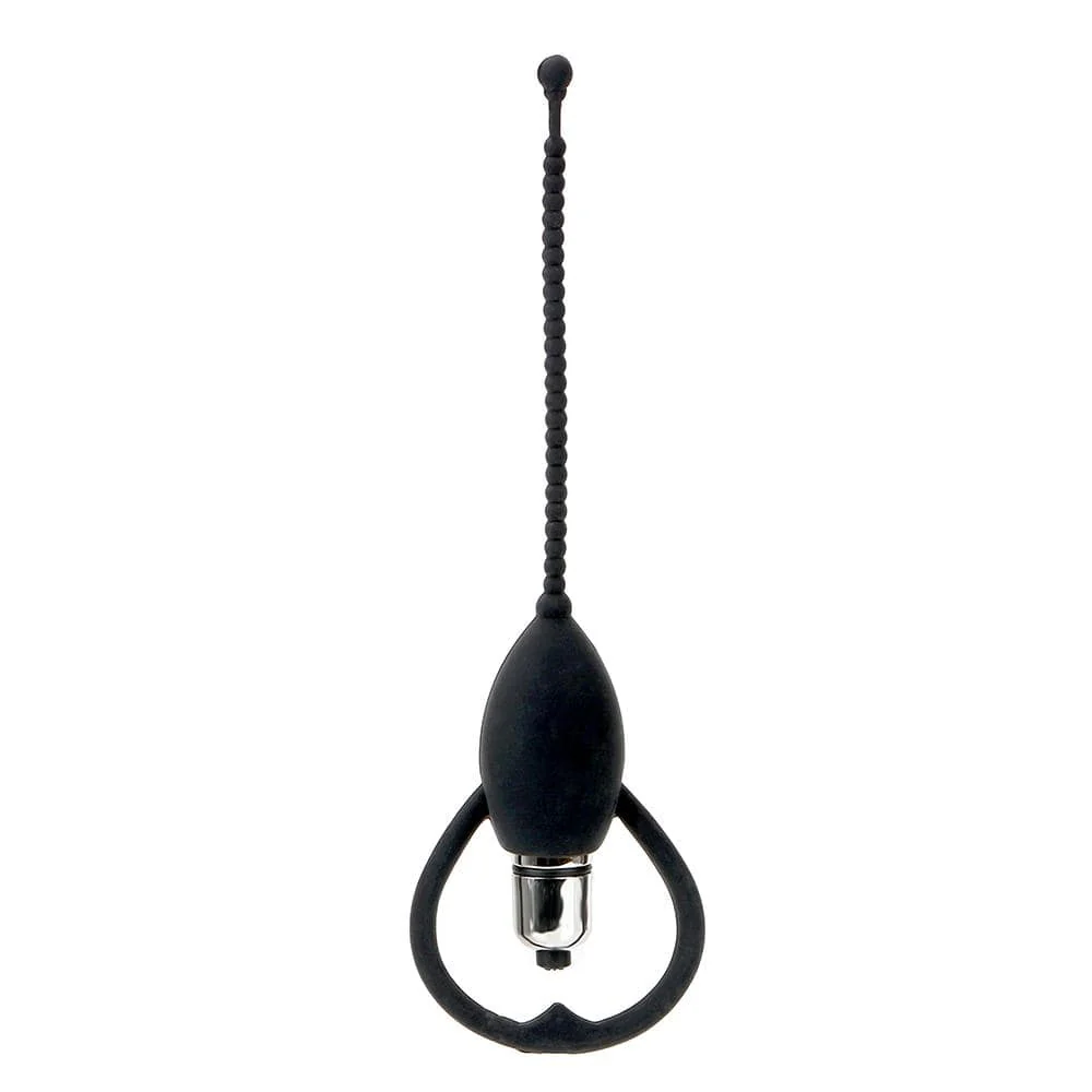 Colorful Vibrating Beaded Penis Plug - Image 3