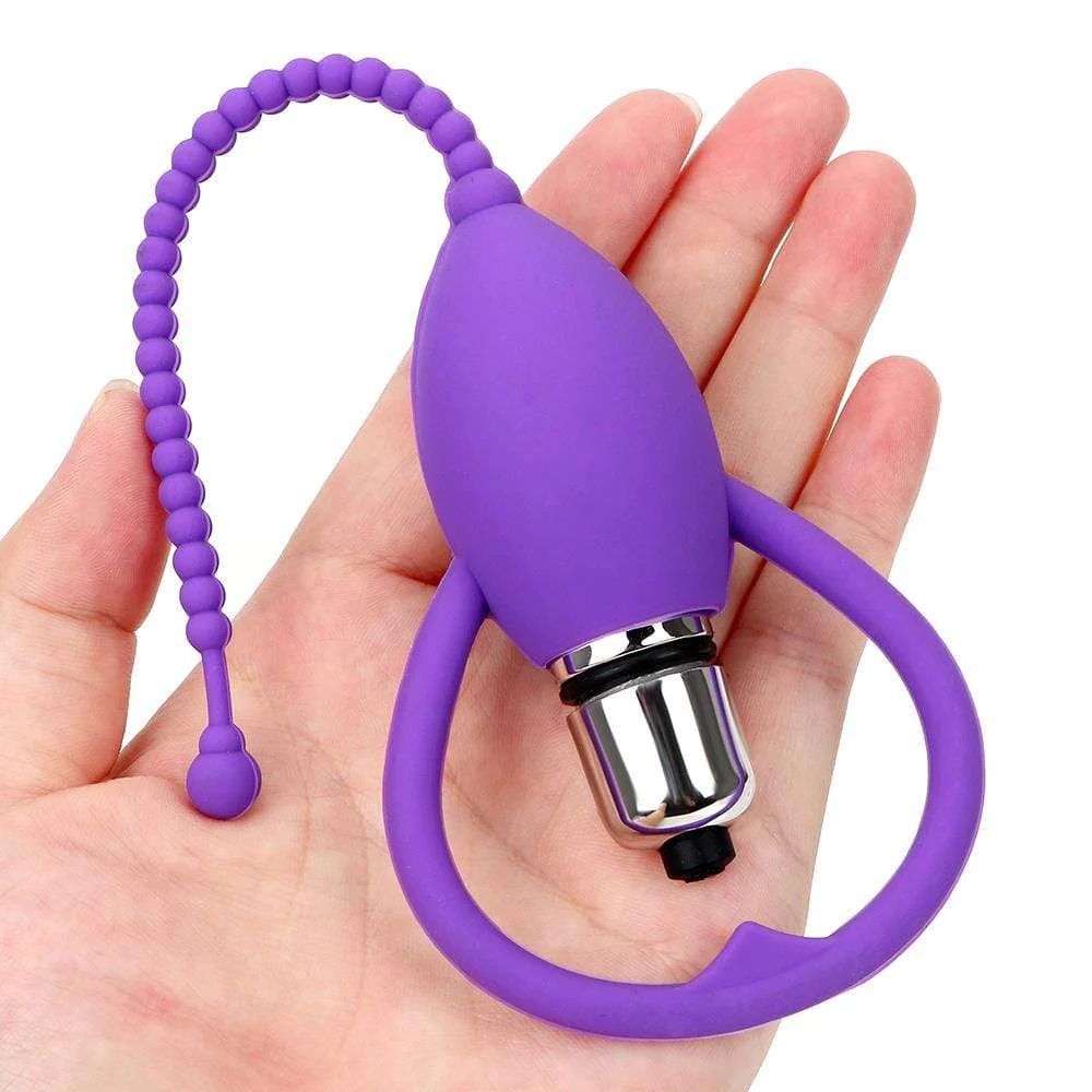 Colorful Vibrating Beaded Penis Plug - Image 8