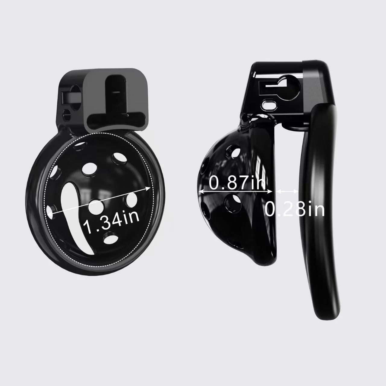 Compact Spiked Silicone Chastity Cage - Image 6