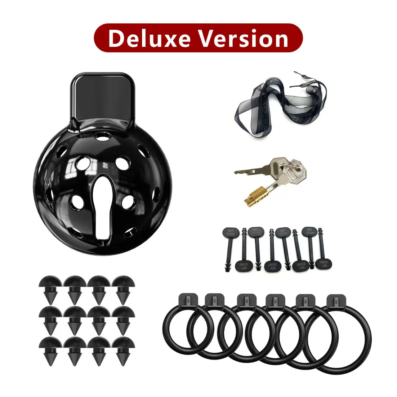 Compact Spiked Silicone Chastity Cage - Image 7