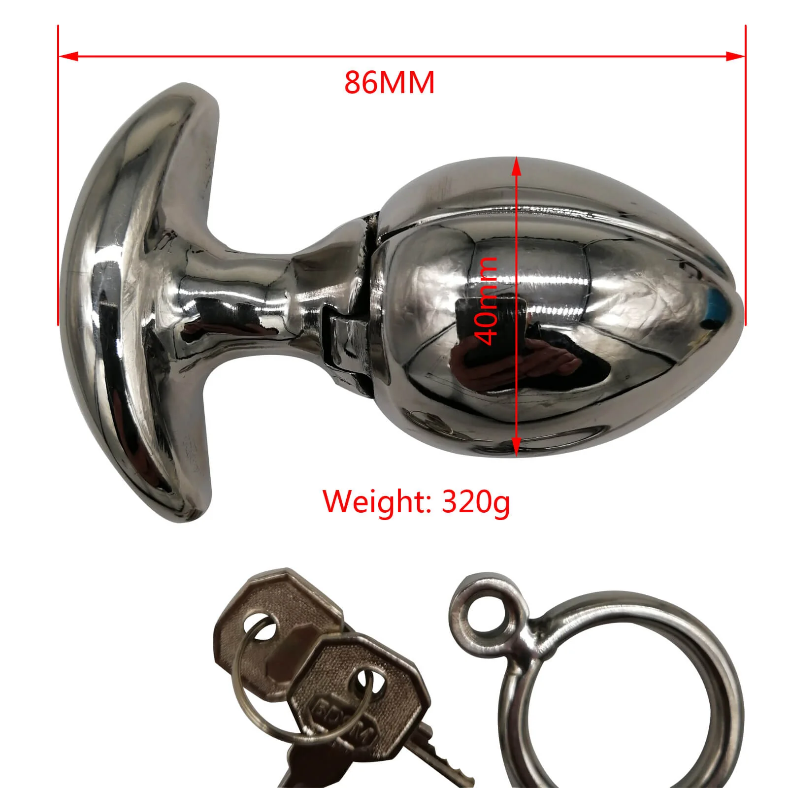 CC63 Openable Anal DilatorHeavy Anus Beads Lock - Image 5