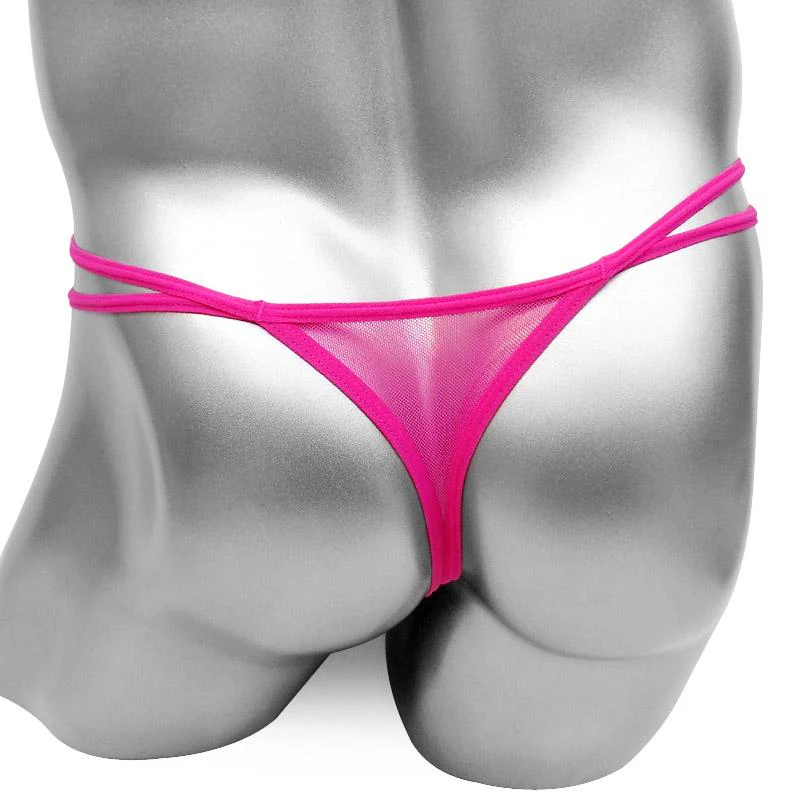 Crotchless Lace Sissy Thong - Image 3