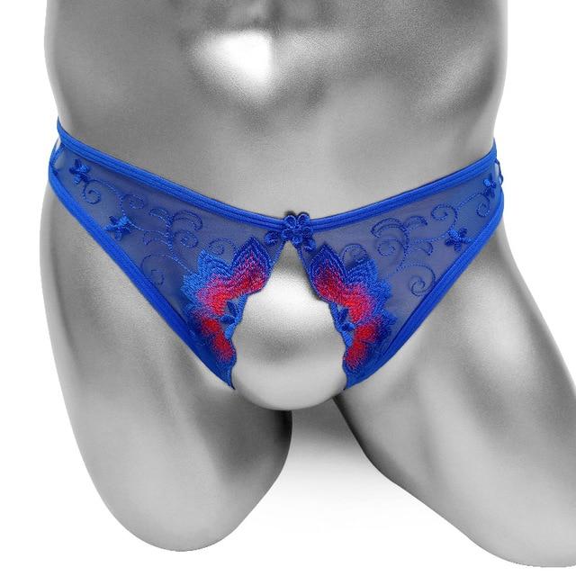 Crotchless Lace Sissy Thong - Image 6