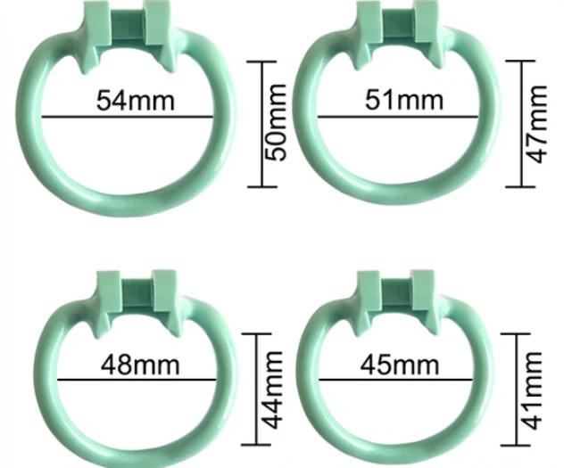 Dolphin Plastic Chastity Cage (All 4 Rings Included) - Image 5