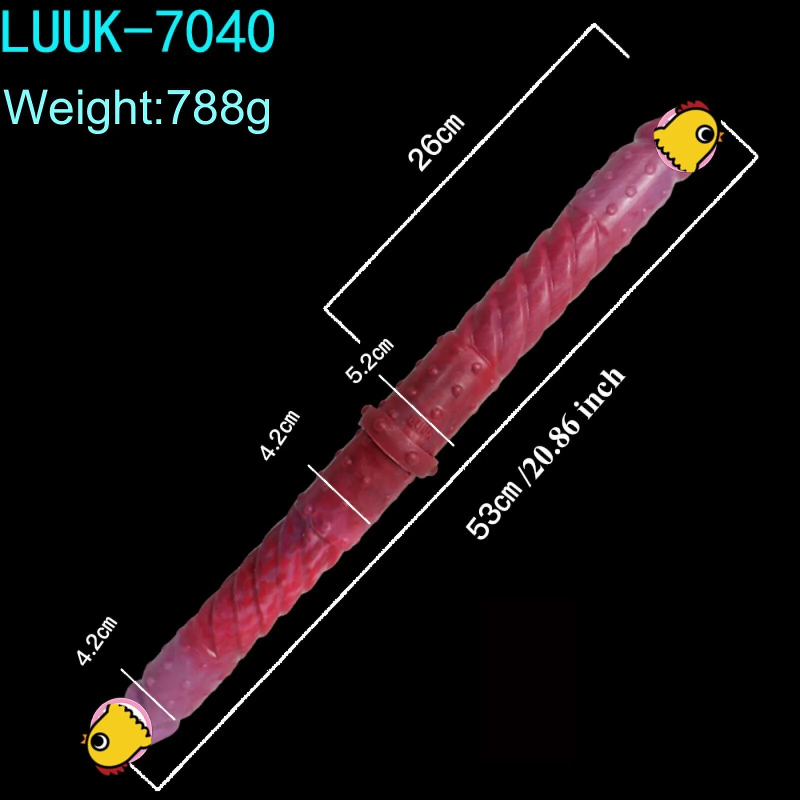 Double Headed Longyang Silicone Dildo - Image 10