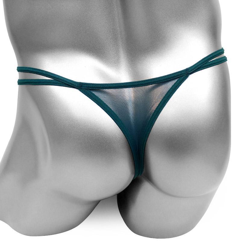 Embroidered Crotchless Thong - Image 3