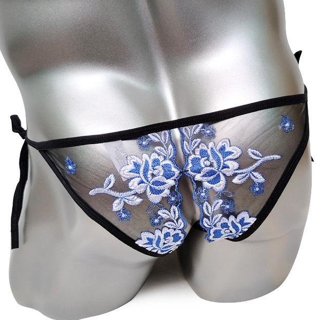 Embroidered Lace Thong - Image 5